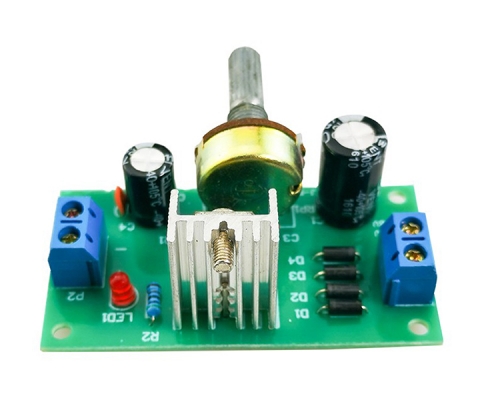 DIY Kit AC/DC-DC LM317 Adjustable Step Down Power Supply Voltage Converter Electronic Soldering Kits